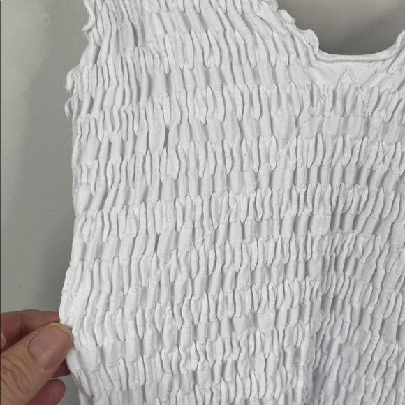 Free People Pucker Up Seamless Cami White Size M/L - Picture 5 of 7